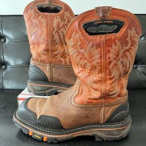 Cody James Composite Toe Western Work Boots Vibram Sole